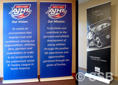 Economy Banner Stands Printed CAD$359