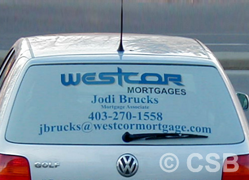 Classic Gold Perforated Window Decal for Rent 96x48 CGSignLab 