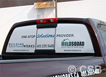 Calgary Perforated Vinyl Decals For Trucks