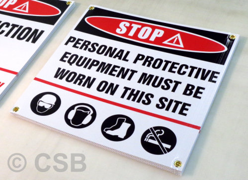 Personal Protective Equipment Sign Manufacturer Calgary